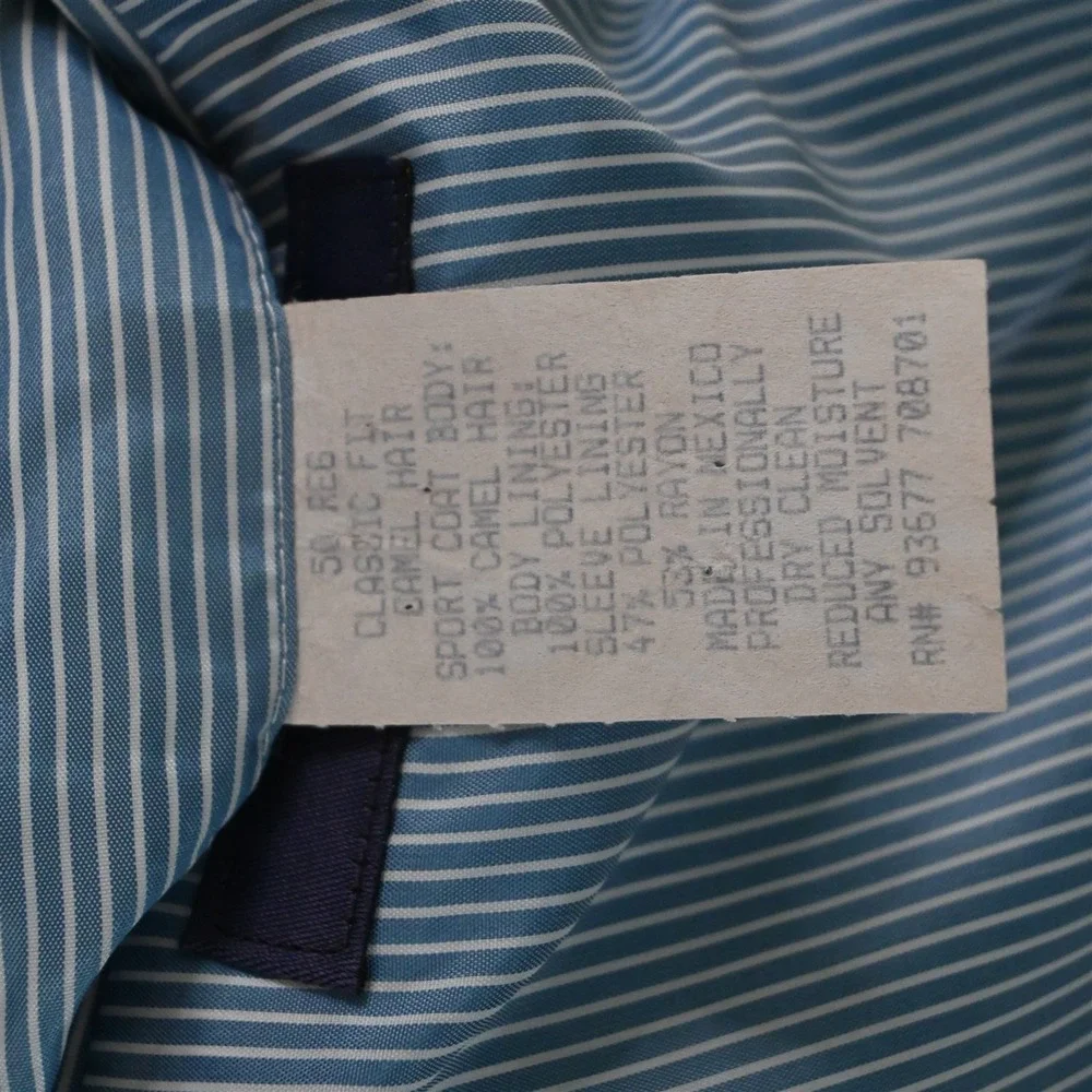 Stafford 50R Gray 100% Camelhair Flannel‎ Mens Blazer Suit Jacket Sport Coat